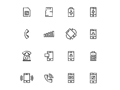 Free Mobile Phone Icons Set design free icons free phone icons freebie icons download icons set illustration illustrator logo mobile icon mobile phone phone icon vector vector design vector download vector icons