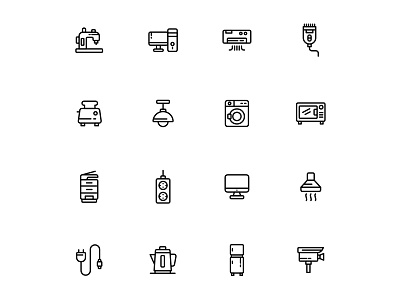 Free Electronics Icons Set