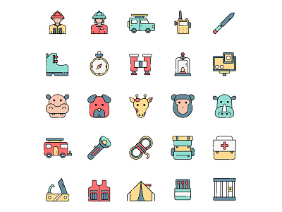 Free Zoologist Icons Set cartooning design free icons free vector freebie icons set illustration illustrator vector vector design vector download vector icons zoo zoologist zoologist icon zoologist vector