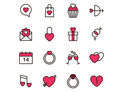 Free Valentine Icons Set
