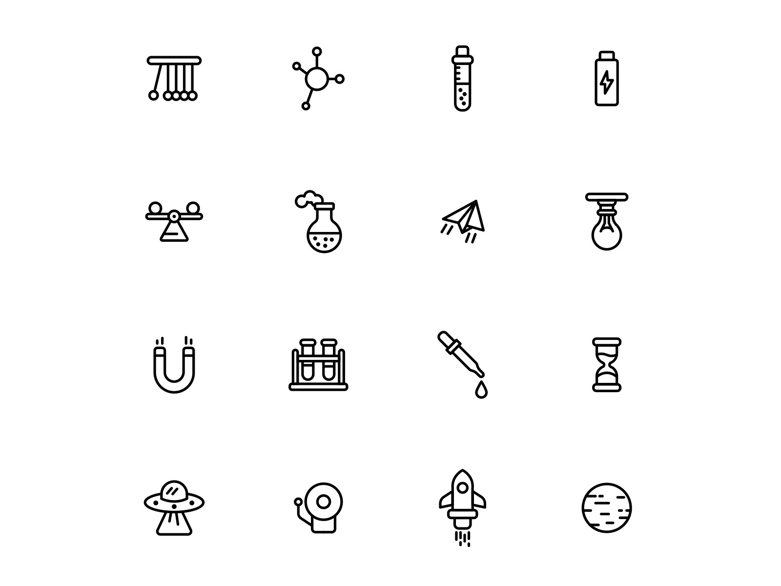 Free Science Fair Icons Set by Unblast on Dribbble