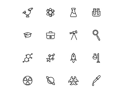 Free Science Icons Set 02 cartooning design free icon free science icon free vector freebie icons download illustration illustrator logo science science icon science vector vector vector design vector download vector icon