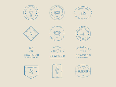 Free Seafood Badges Set free badge free download free icon free vector freebie illustrator seafood seafood badge seafood icon seafood vector vector vector design vector download