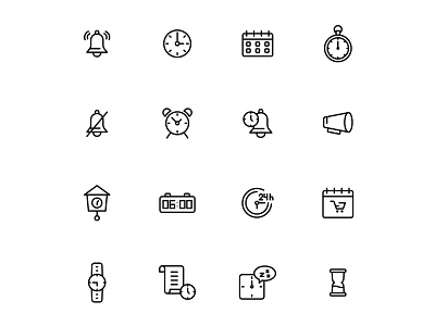 Free Time Icon Set design free download free icon freebie icon download illustration illustrator time time icon time vector vector vector design vector download vector icon