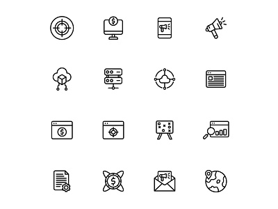 Free Web Marketing Icon Set design free download free icon freebie illustrator marketing marketing icon marketing vector vector vector design vector download web marketing