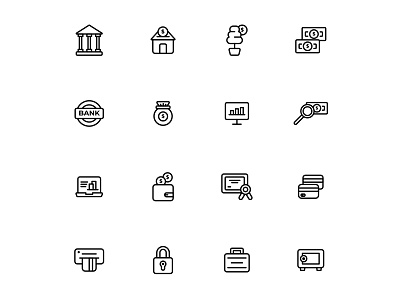 Free Banking and Finance Icon Set