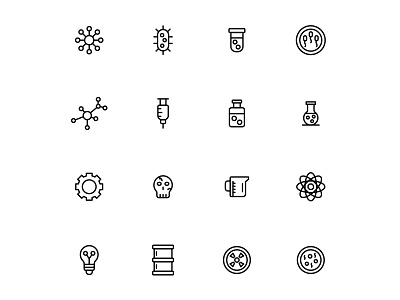 Free Biochemistry Icon Set biochemistry biochemistry icon design free icon freebie icon download illustrator vector vector design vector download vector icon