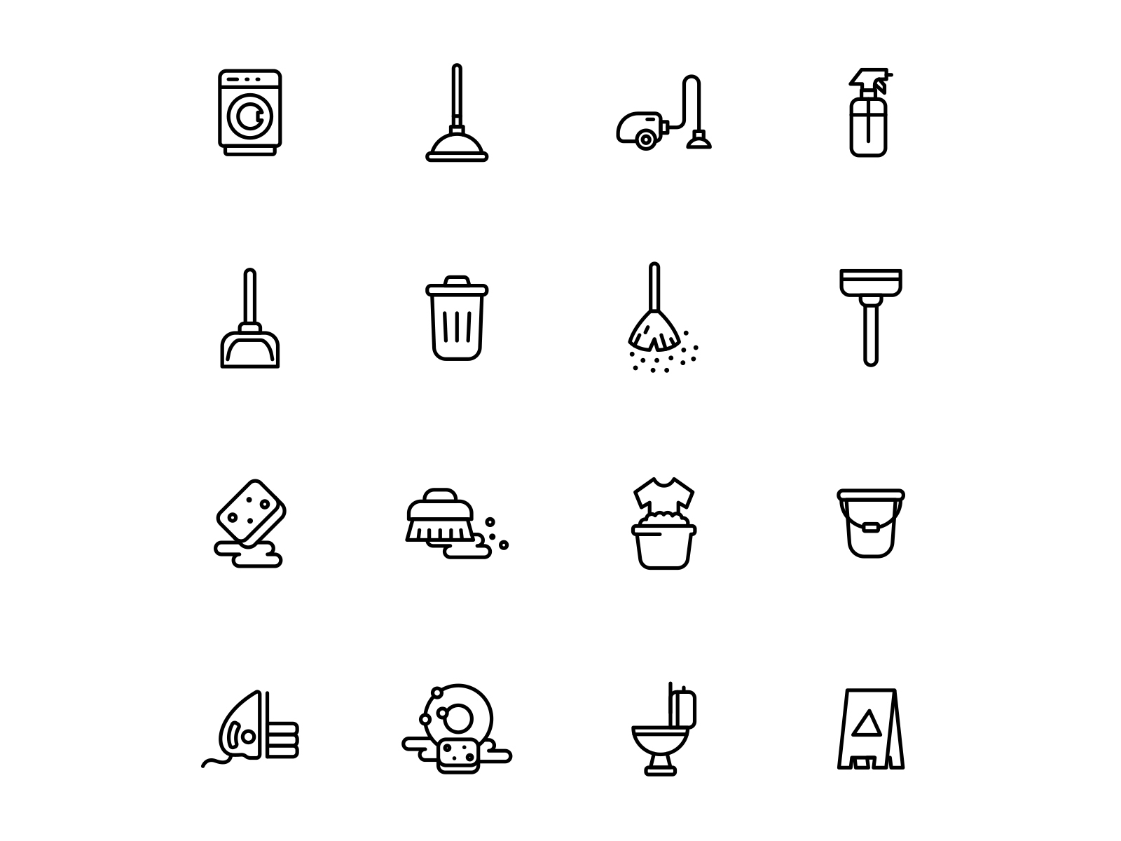 Free Cleaning Icon Set By Unblast On Dribbble 