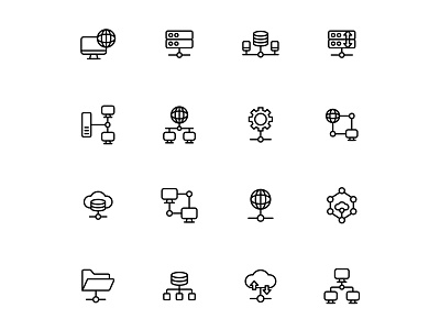 Free Network And Hosting Icons design free download free hosting icon free icon free network icon free vector freebie hosting icon download icon set illustrator network vector vector design vector download