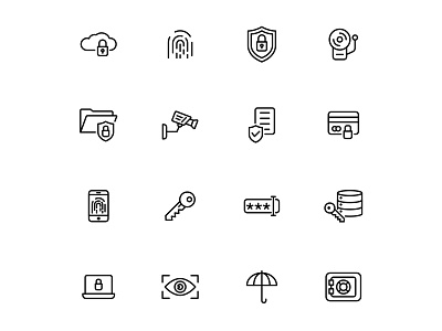 Free Security Icons design free download free icon free vector icon download icon set illustrator security security icon security vector vector vector design vector download vector icon