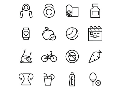 Free Fitness Icons 02 design fitness fitness icon free icon free vector freebie gym icon icon set icons download illustrator vector vector design vector download vector icons