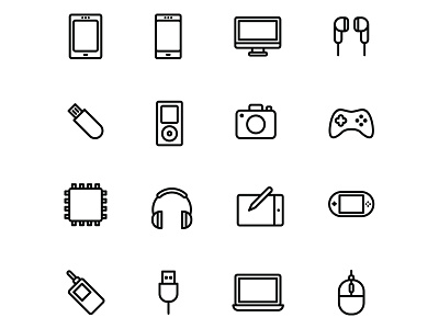 Free Gadget and Device Icons design device device icon free icons freebie gadget icon gadgets icon set icons download illustrator vector vector design vector download vector icon