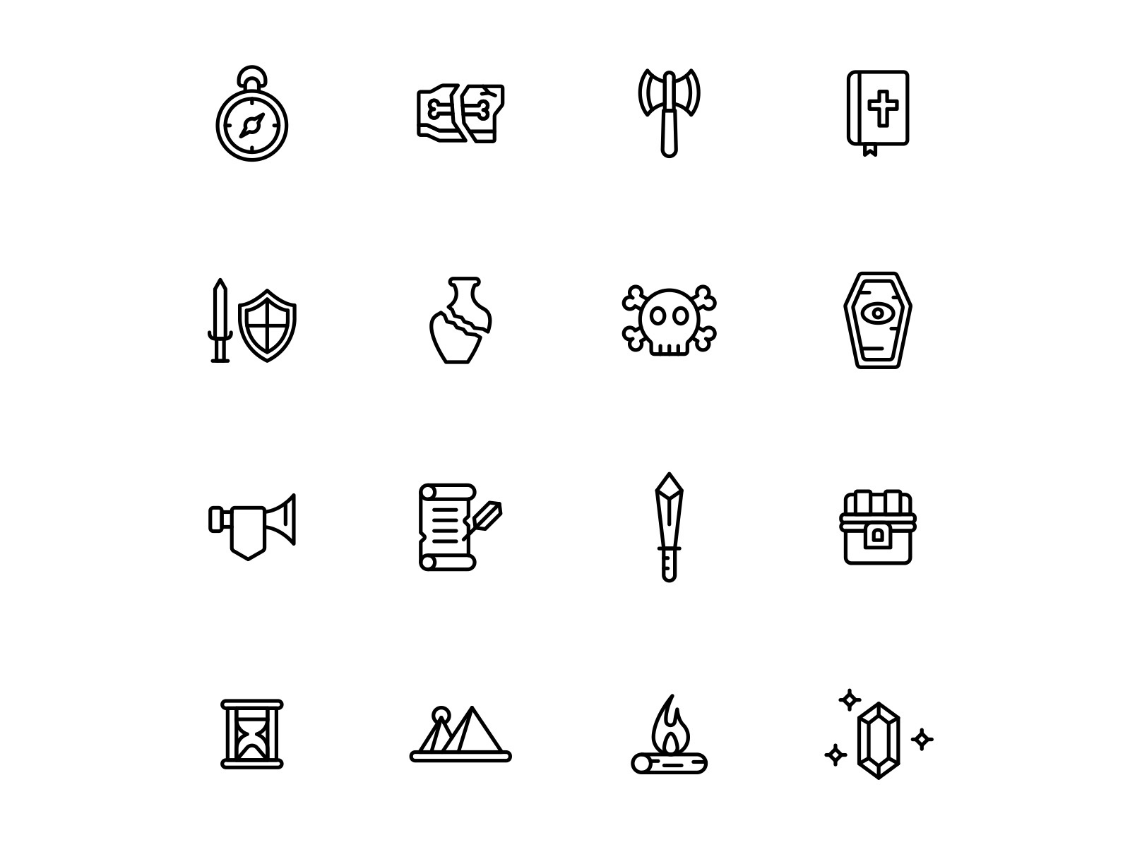 Free History Icons 02 by Unblast on Dribbble