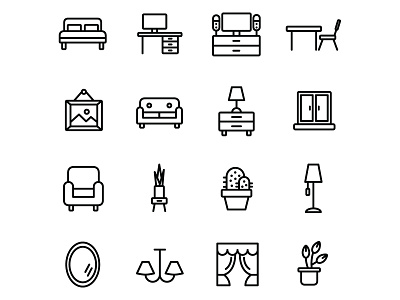 Free Home Living Icons 02 design freebie home icon home living home vector icon set icons download illustrator vector vector design vector download vector icon vector icons