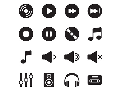 Free Music Icons 03 free download free music icon freebie icon set illustration illustrator music music icon music vector vector vector design vector download vector icon