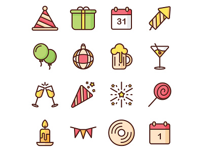 Free New Year Icons