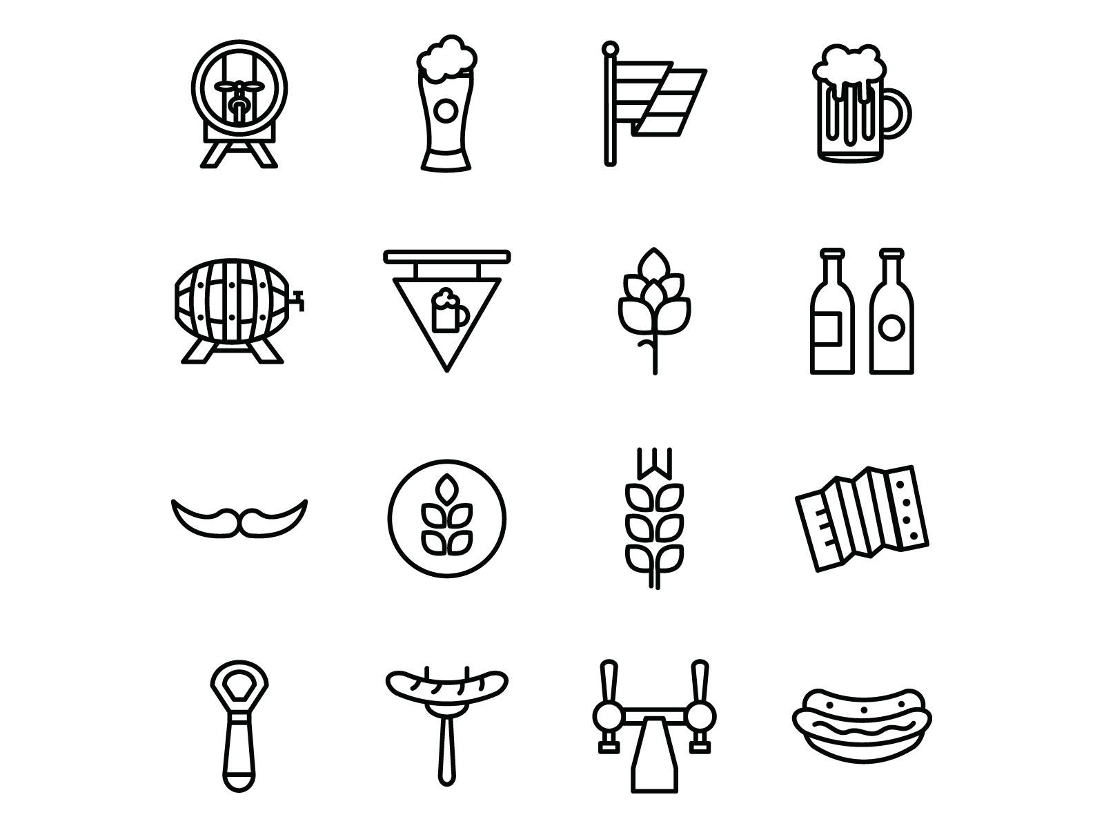 Free Octoberfest Icons by Unblast on Dribbble