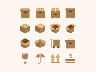 Free Box and Packaging Icons