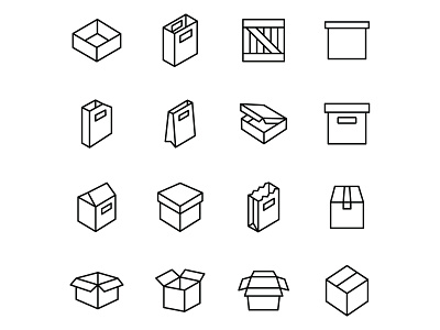 Free Box and Packaging Icons 02