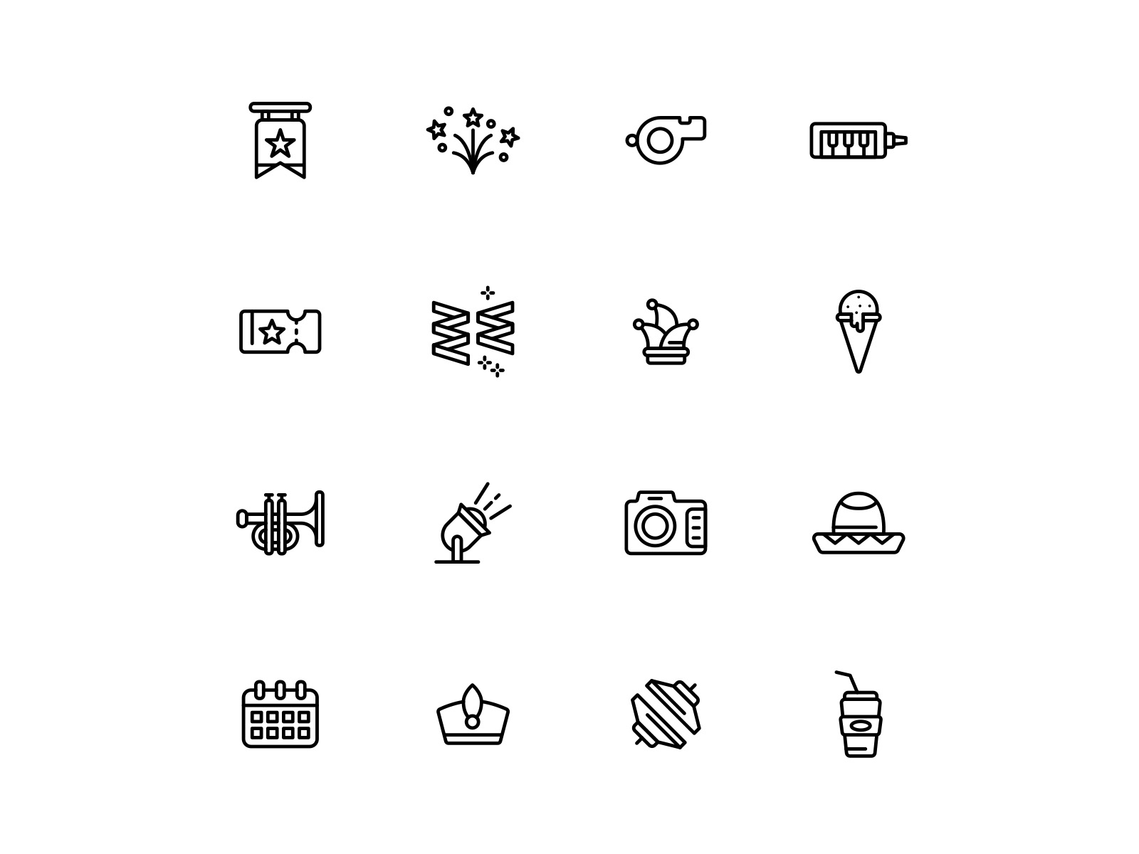 Free Parade Icons by Unblast on Dribbble