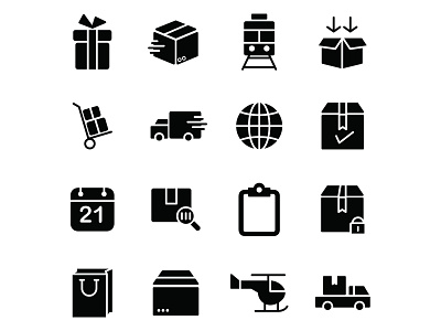 Free Shipping And Delivery Icons 02 delivery design free delivery icon free icon free shipping icon freebie icons download icons set illustrator shipping vector vector design vector download vector icons