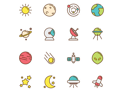 Free Space Icons 02 design free download free space icon freebie icon set icons download illustrator space space icons space vectprs vector vector design vector download vector icon