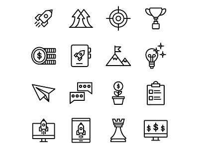 Free Startup Icons design free download free icon free vector freebie icon set icons download illustrator startup startup icons startup vector vector vector design vector download vector icon