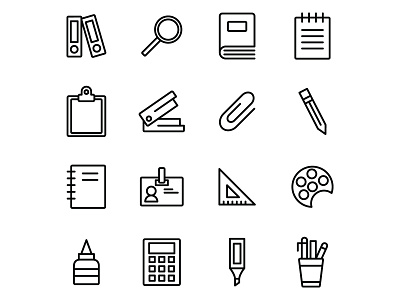 Free Stationery Icons 03 design free download free icons freebie icon set icons download illustration illustrator stationery stationery icons stationery vector vector vector design vector download vector icon
