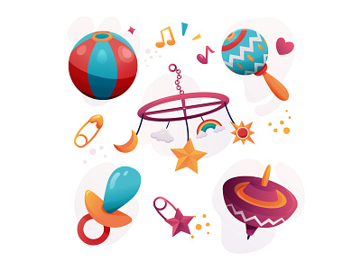 Free Baby Toys Illustrations