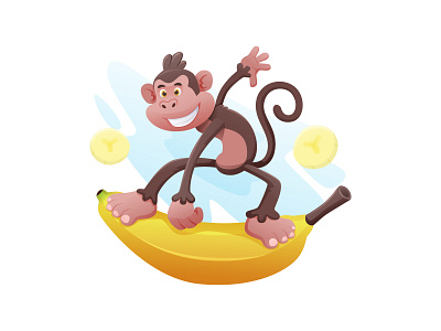 Benefits of Bananas - Free illustration 05 banana banana illustration cartooning design food free illustration free vector freebie fruit illustration illustrator monkey monkey illustration nutrition vector vector design vector download vector illustration