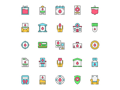 Colored Blood Donor Icons blood donor blood donor icon blood donor vector design free download free icons free vector freebie icon set icons download illustration illustrator vector vector design vector download vector icon