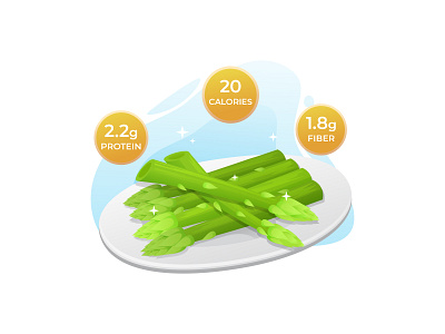 Benefits of Asparagus - Free Illustration 02