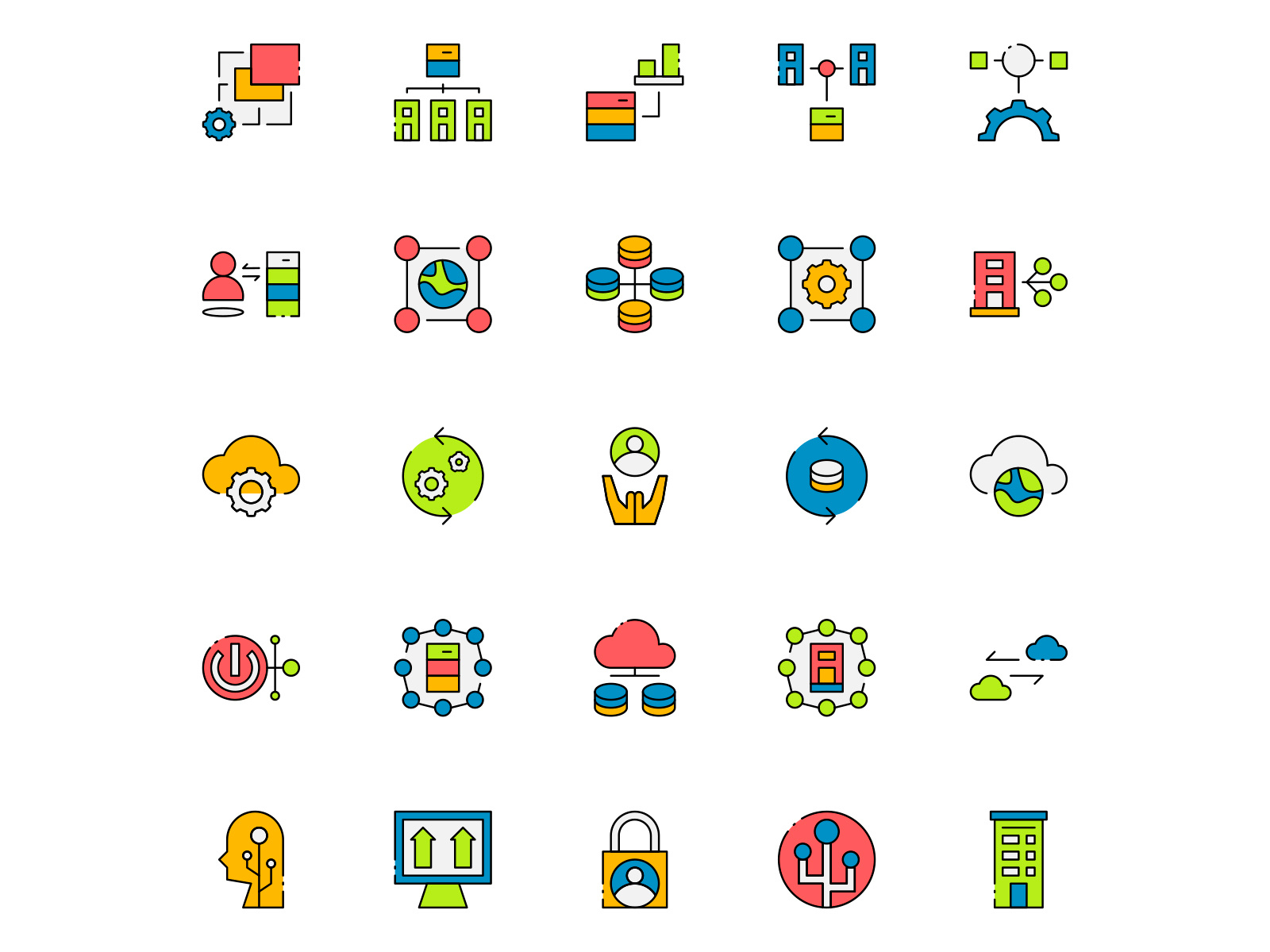 Free Data Fabric Icons by Unblast on Dribbble