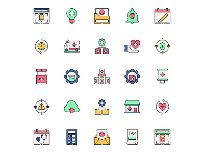 Colored Hospital Management Icons free download free icon freebie hospital hospital icon hospital management hospital management icon hospital vector icon set icons download illustration illustrator vector vector design vector download vector icon