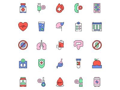 Colored Immune System Icons cartooning free download free icons free vector freebie icon set icons download illustration illustrator immune system immune system icon immune system vector vector vector design vector download vector icon