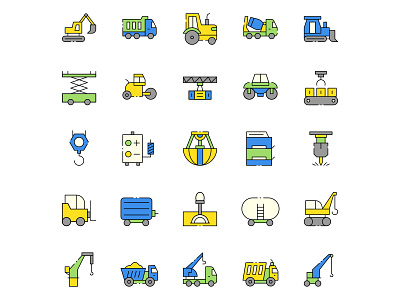 25 Machinery Vector Icons