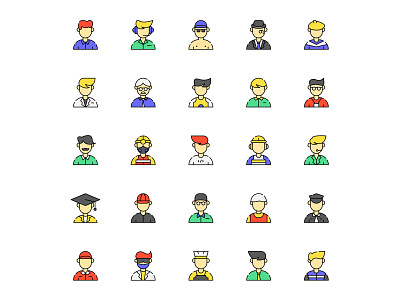 Avatar Icons designs, themes, templates and downloadable graphic elements  on Dribbble