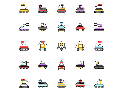 Mars Rover Icons