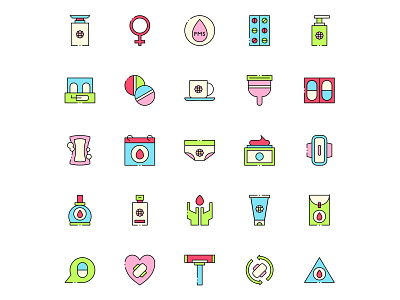 Free Menstruation Icons