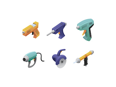 Construction Tools - Free illustration Set 03