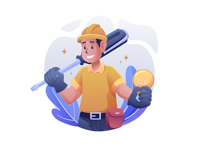 Electrician - Free Illustration 03