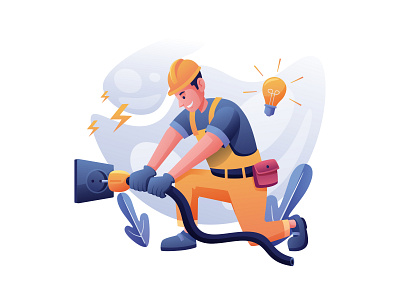 Electrician - Free Illustration 04