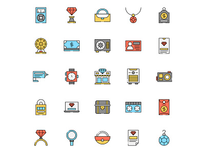 25 Pawnshop Vector Icons