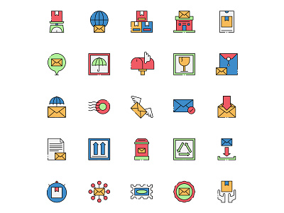 25 Postal Vector Icons design free download free vector freebie icon set icons download illustration illustrator postal postal icons postal vector vector vector design vector download vector icons
