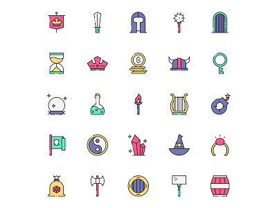 25 Role Playing Vector Icons free download freebie icon set icons download illustrator role playing role playing icon role playing vector vector vector design vector download vector icon