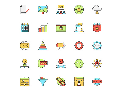 SEO and SEM Icons
