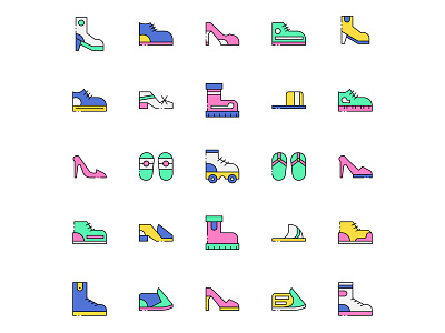 Shoes & Footwear Icons cartooning design footwear free download free icons free vector freebie icon set illustration illustrator shoes shoes icon shpes vector vector vector design vector download vector icon