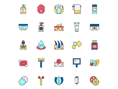 25 Skincare Vector Icons