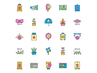 Free Spring Sale Icons