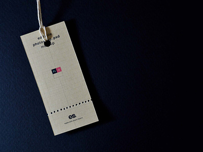 Clothing Tag Mockup (PSD)